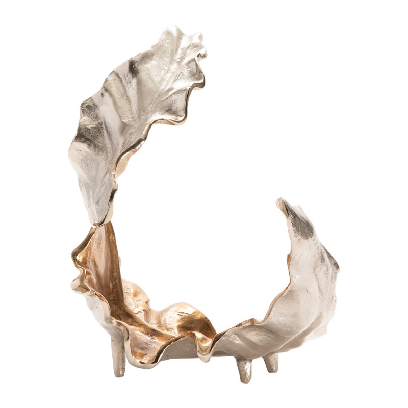 Willow Medium Two-toned Sculptural Leaf I CVDZEN002
