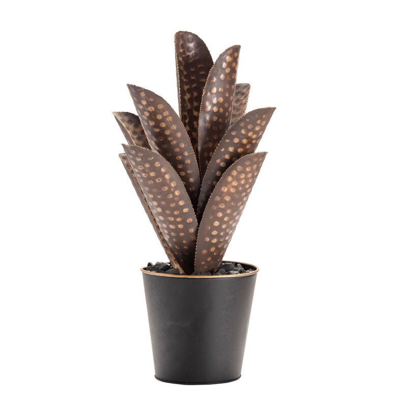 Large Oasis Hand Finished Metal Cactus CVDZEN029L