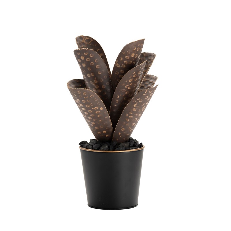 Medium Oasis Hand Finished Metal Cactus CVDZEN029M