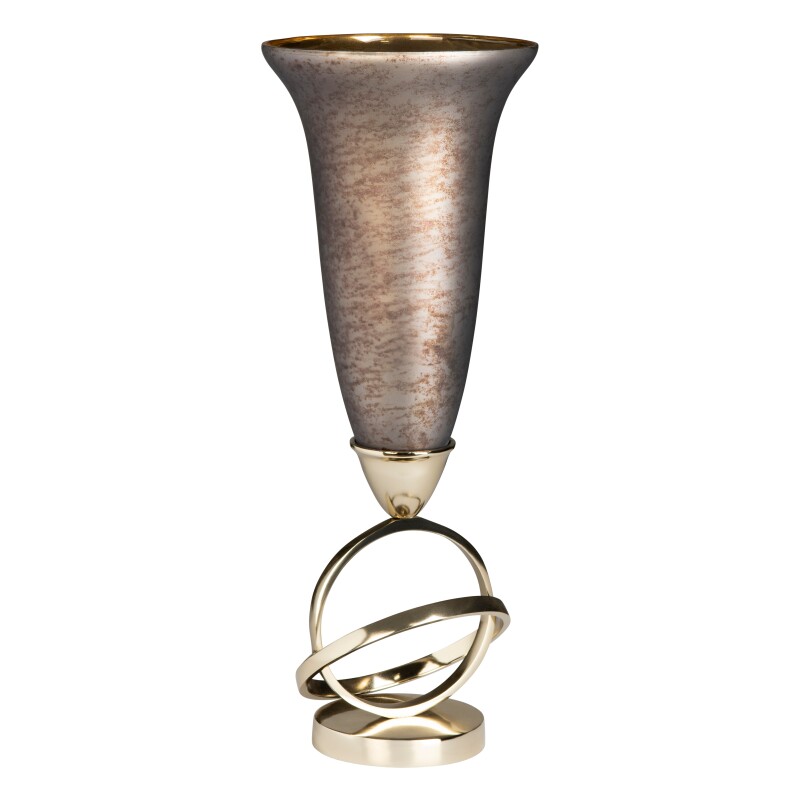 Large Aubergine Sculptural Votive Holder CVDZEN079L