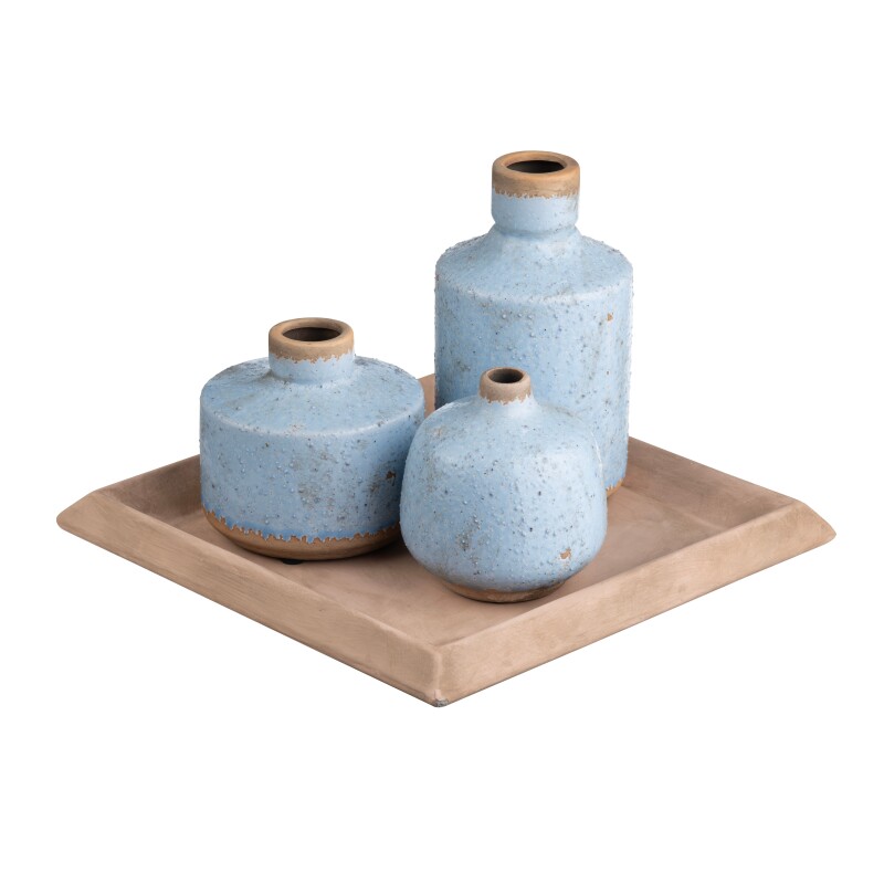 Kitt Vases & Tray CVDZEP033