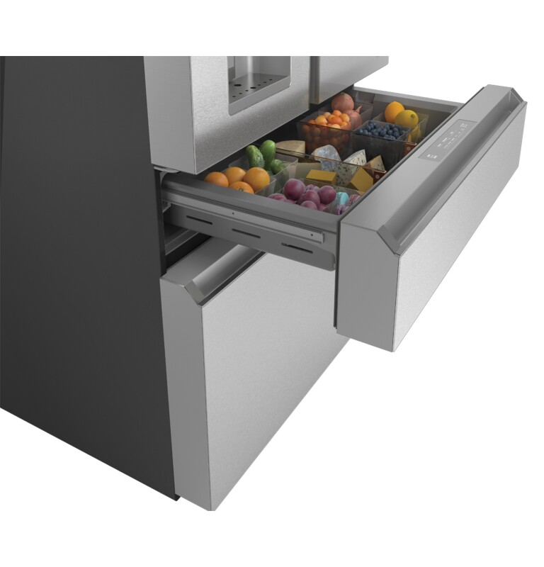 CAFÉ™ ENERGY STAR® 27.8 Cu. Ft. Smart 4-Door French-Door Refrigerator in Platinum Glass view 31
