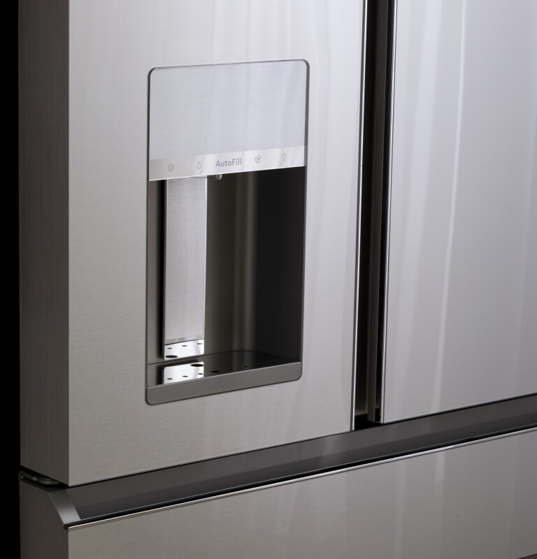 CAFÉ™ ENERGY STAR® 27.8 Cu. Ft. Smart 4-Door French-Door Refrigerator in Platinum Glass view 6
