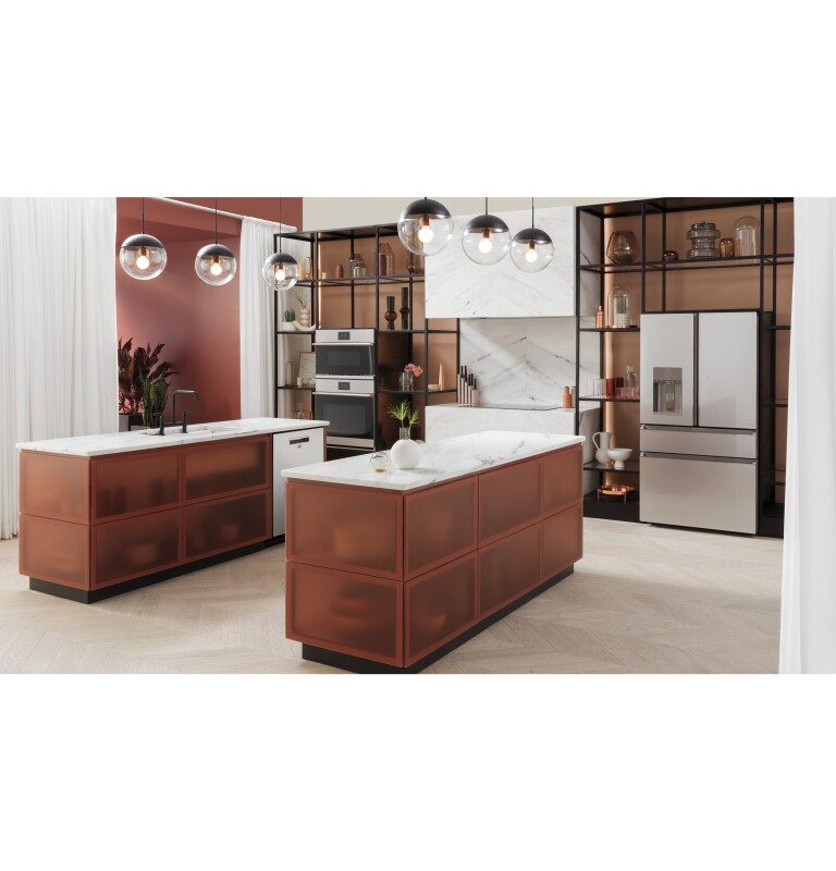 CAFÉ™ ENERGY STAR® 27.8 Cu. Ft. Smart 4-Door French-Door Refrigerator in Platinum Glass view 9