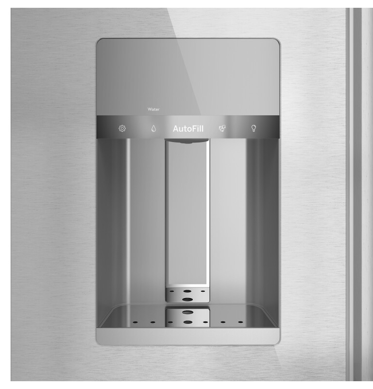 CAFÉ™ ENERGY STAR® 27.8 Cu. Ft. Smart 4-Door French-Door Refrigerator in Platinum Glass view 16
