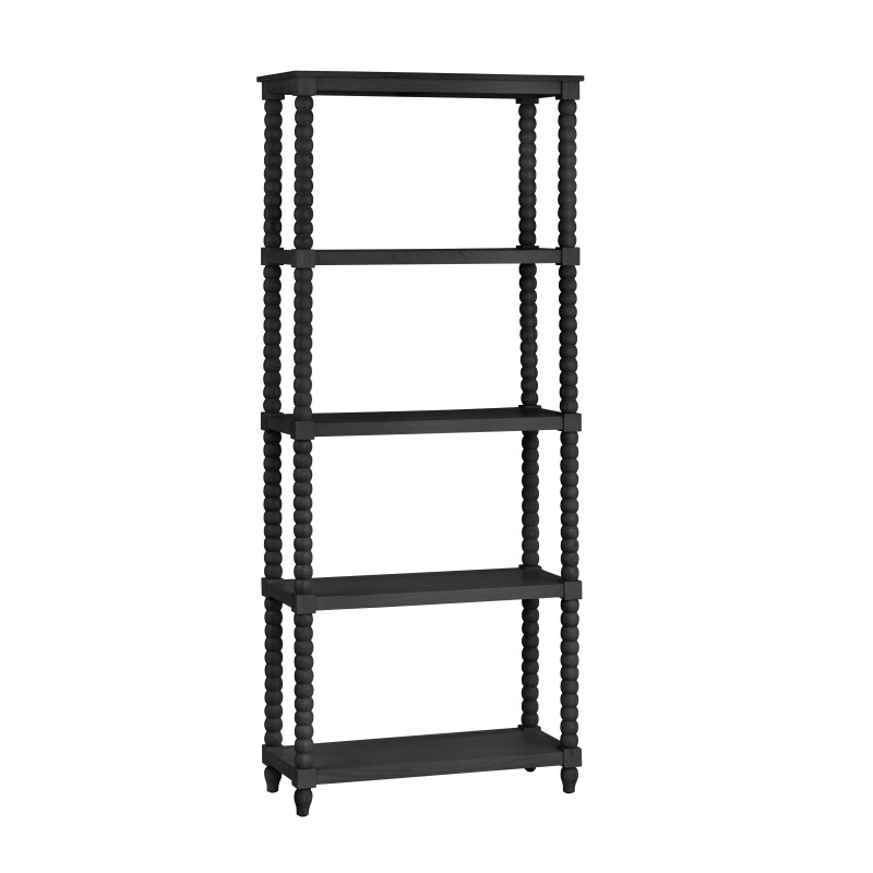Meridian 4 Shelf Black Etagere CVFDR1025
