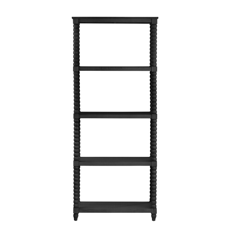 Meridian 4 Shelf Black Etagere CVFDR1025