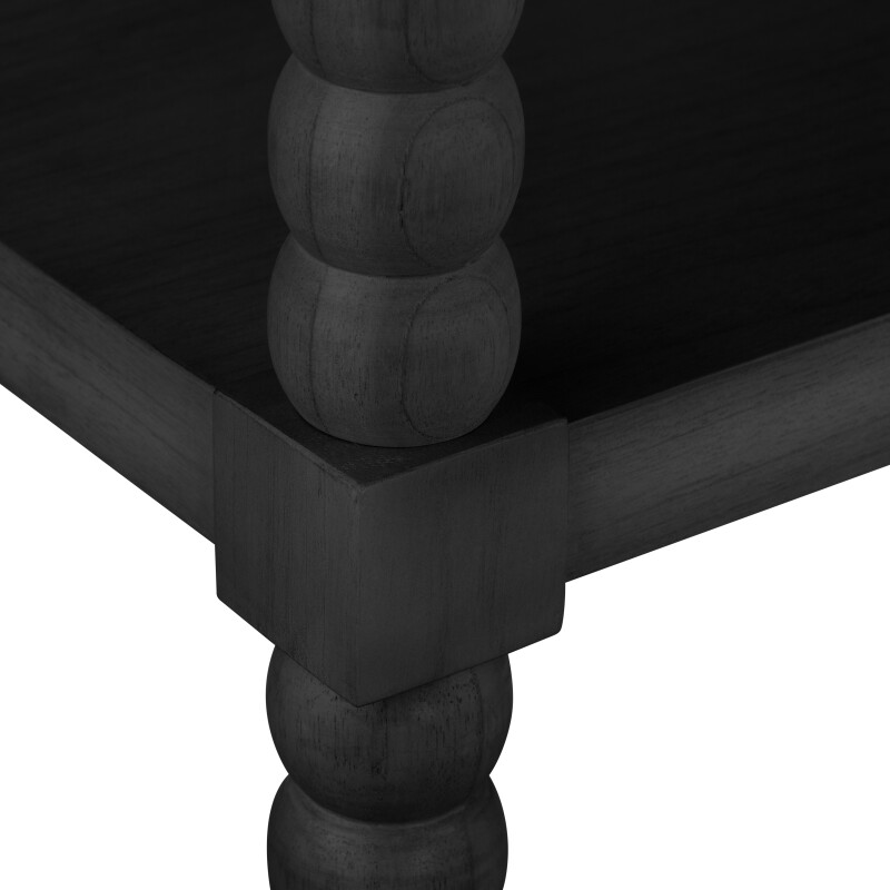 Meridian 4 Shelf Black Etagere CVFDR1025