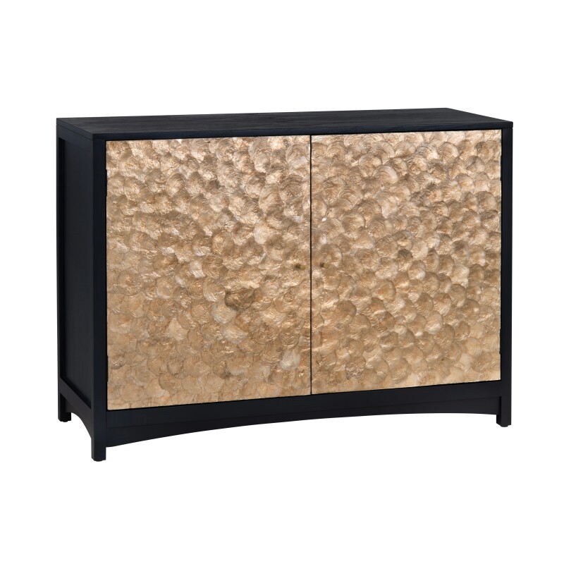 Cayman Capiz Shell 2 Door Cabinet CVFDR1026