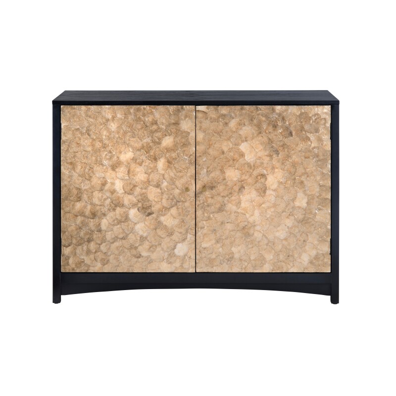 Cayman Capiz Shell 2 Door Cabinet CVFDR1026
