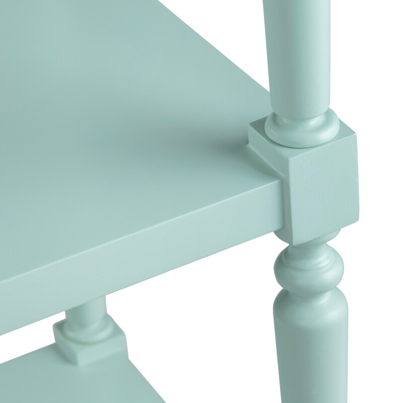 Evermore 5 Shelf Turquoise Etagere CVFDR1029