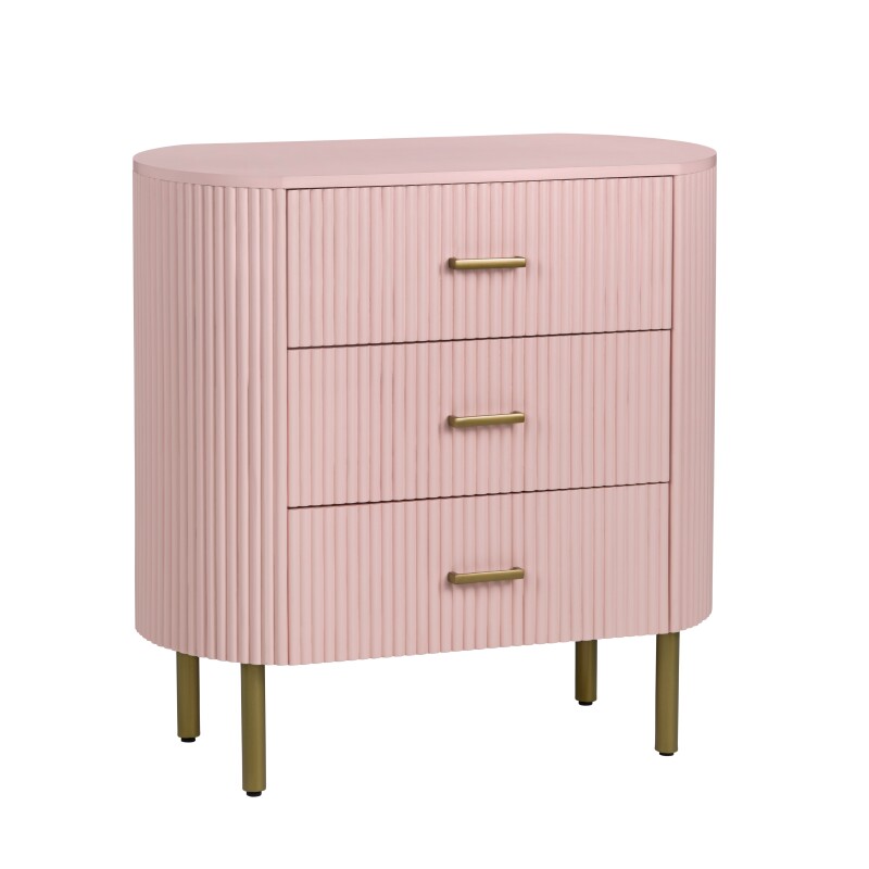 Astoria Three-Drawer Chest (Pink) CVFDR1306