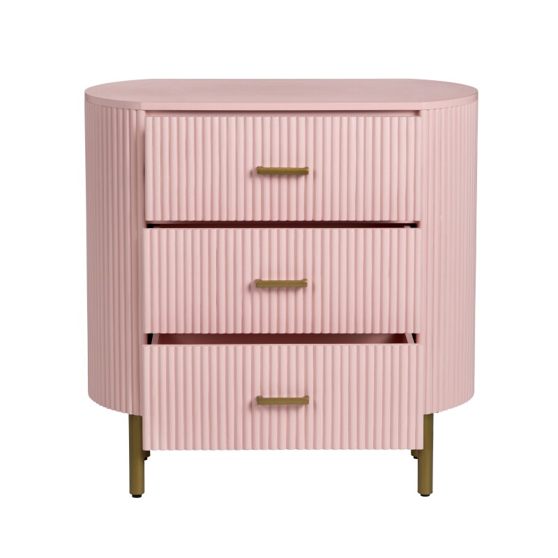 Astoria Three-Drawer Chest (Pink) CVFDR1306