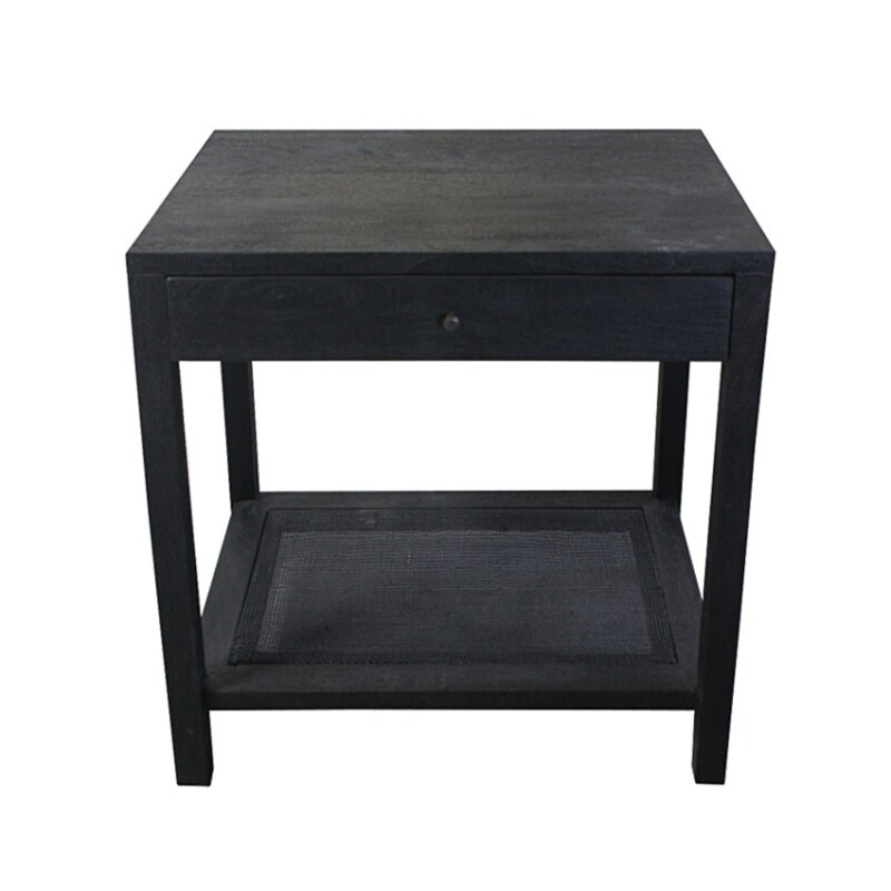Barbados Black Cane End Table CVFNR4591