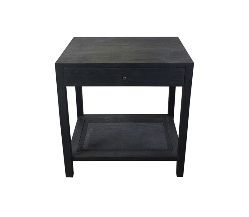 Barbados Black Cane End Table CVFNR4591