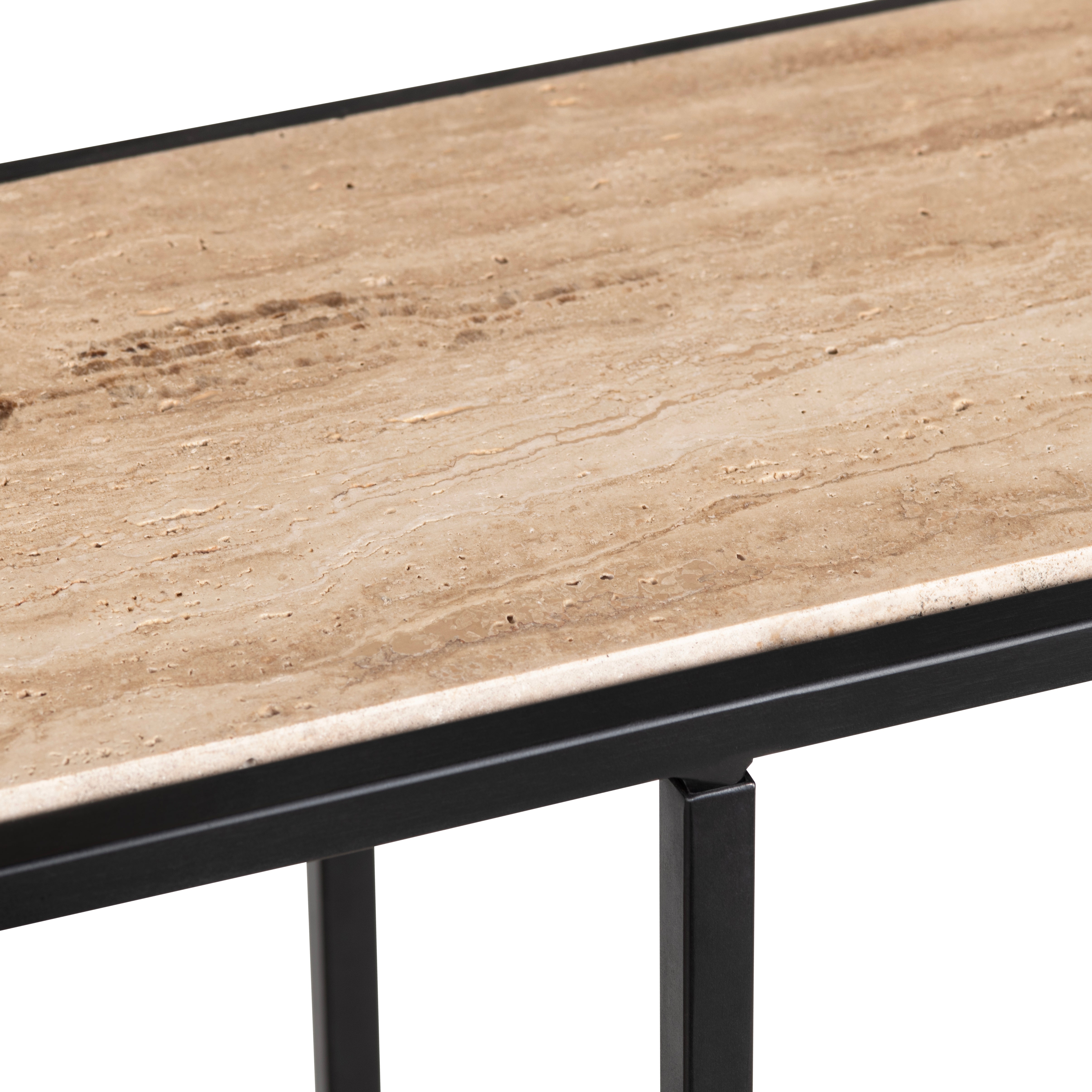 Crosby Travertine Console Table CVFNR4595