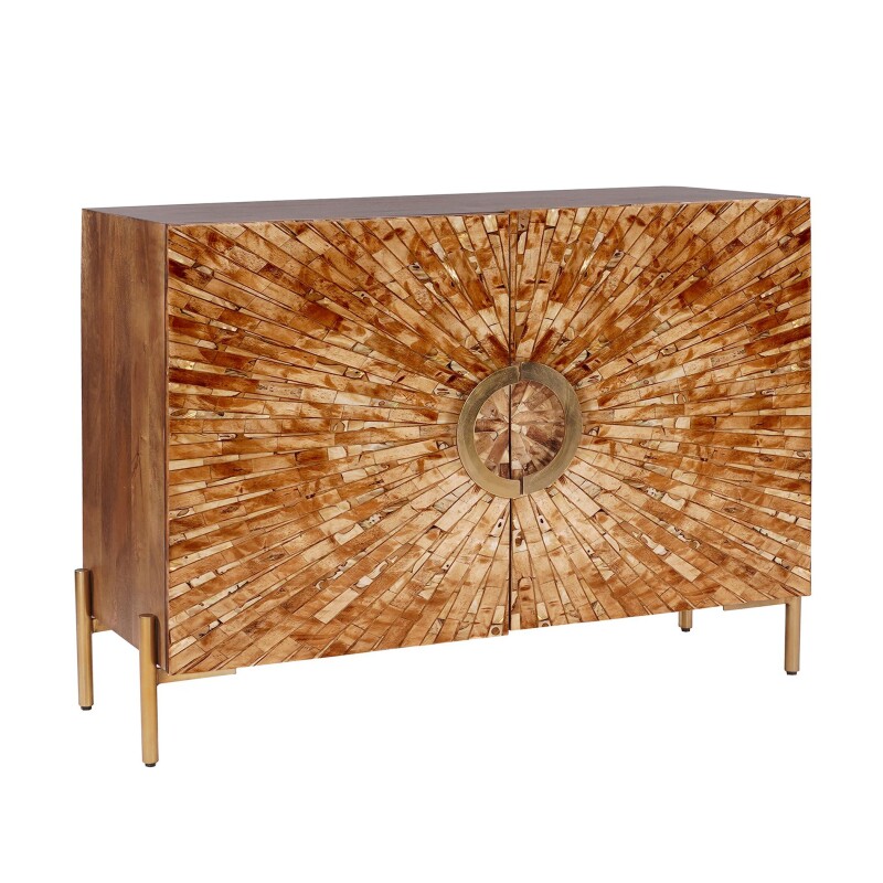 Safari Bone Inlay Two-Door Cabinet CVFNR4596