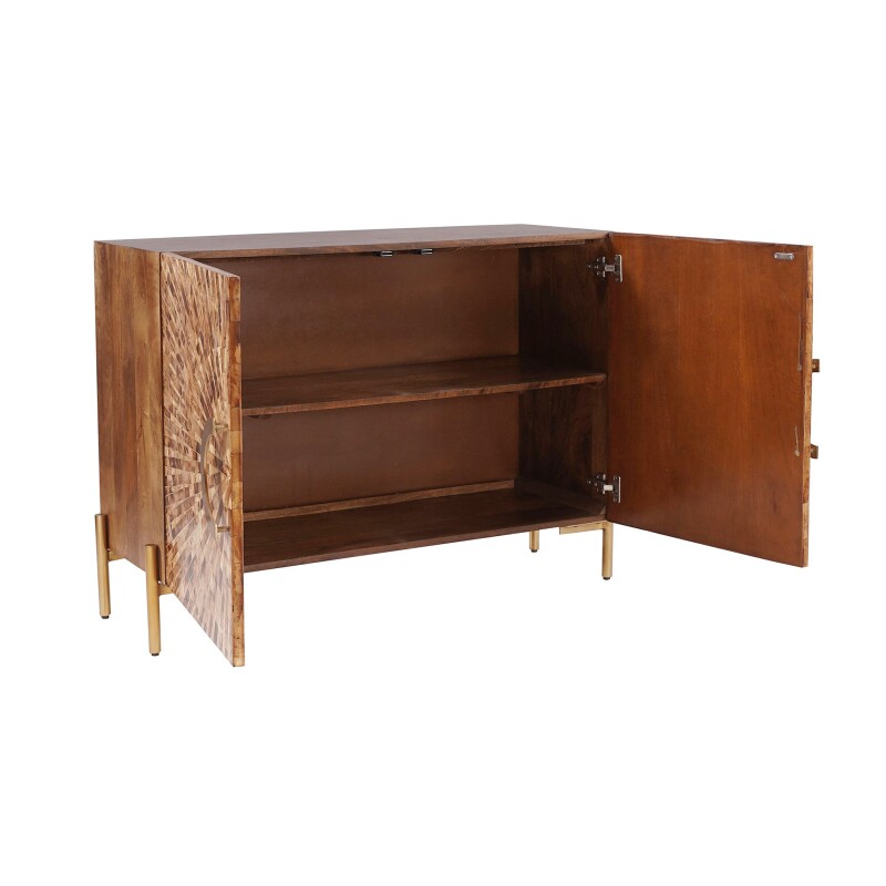 Safari Bone Inlay Two-Door Cabinet CVFNR4596