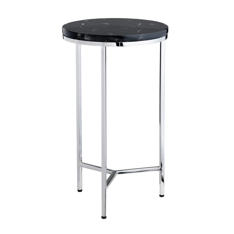 Obsidian Marble Accent Table CVFNR4635