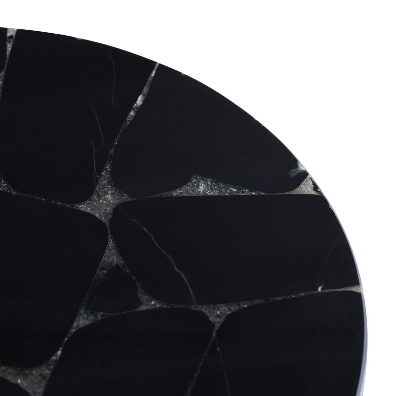 Obsidian Marble Accent Table CVFNR4635
