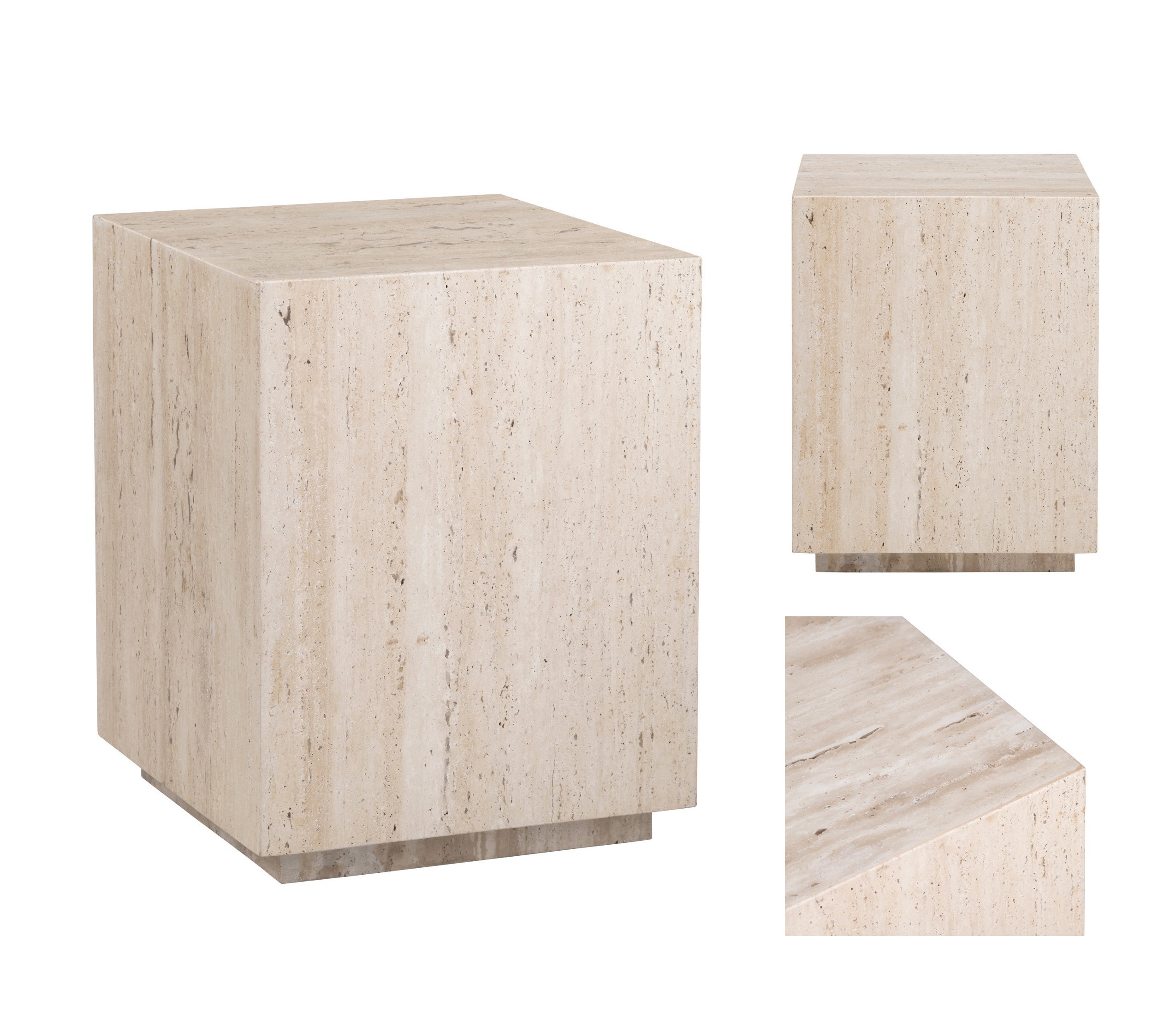 Palermo Travertine End Table CVFNR4641