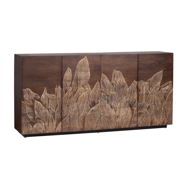 Banana Leaf Four-Door Sideboard CVFNR4809