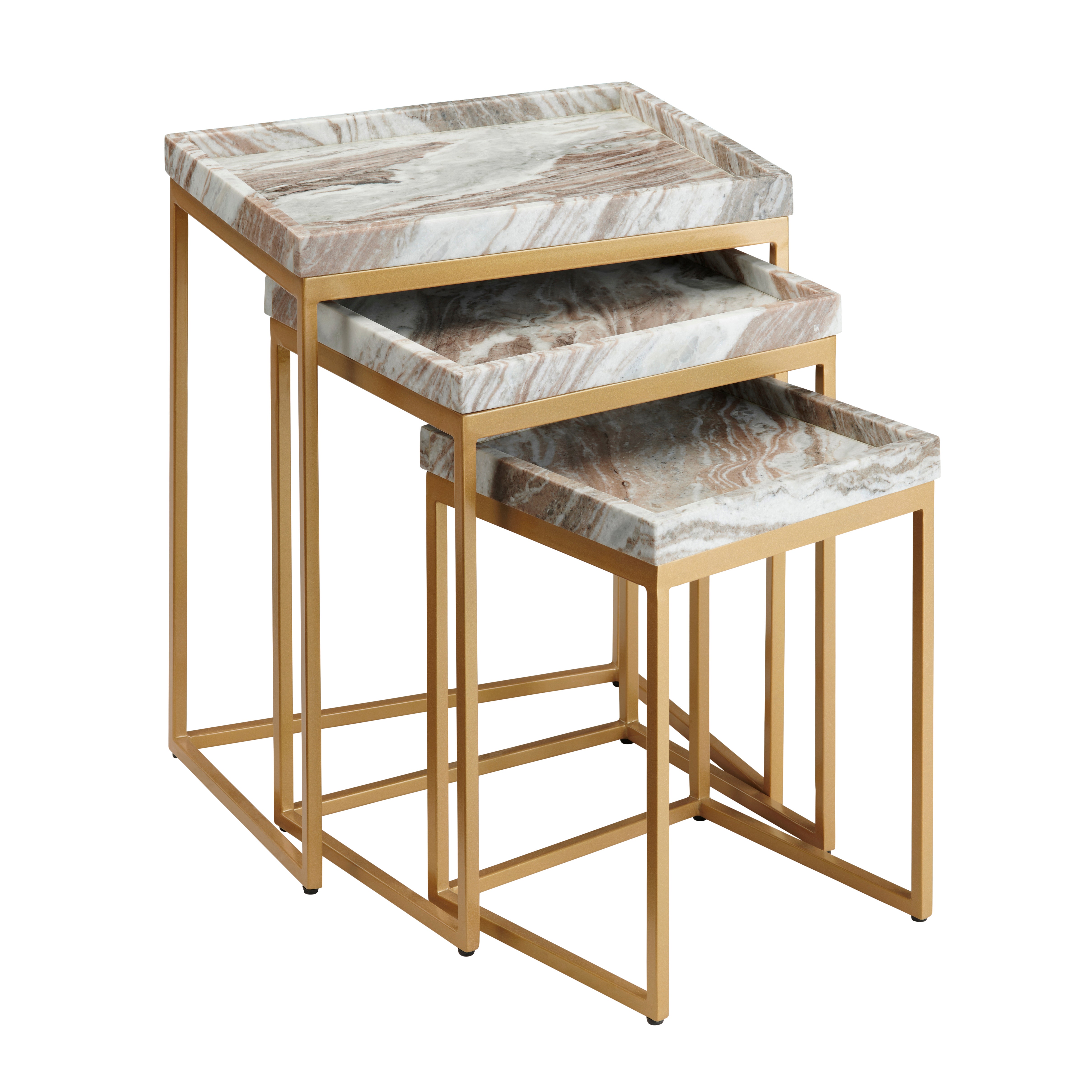 Torrento Marble Nesting Tables CVFNR5242