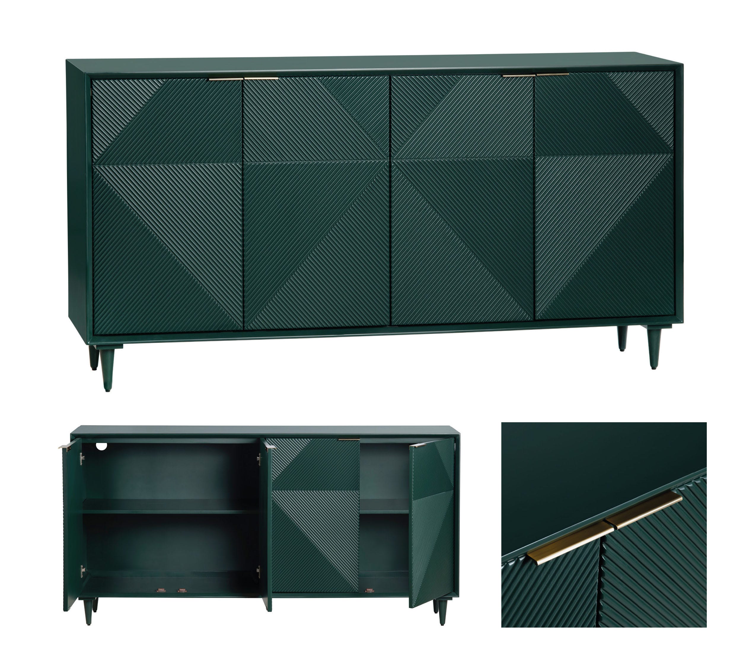 Evergreen Four Door Sideboard CVFVR8416