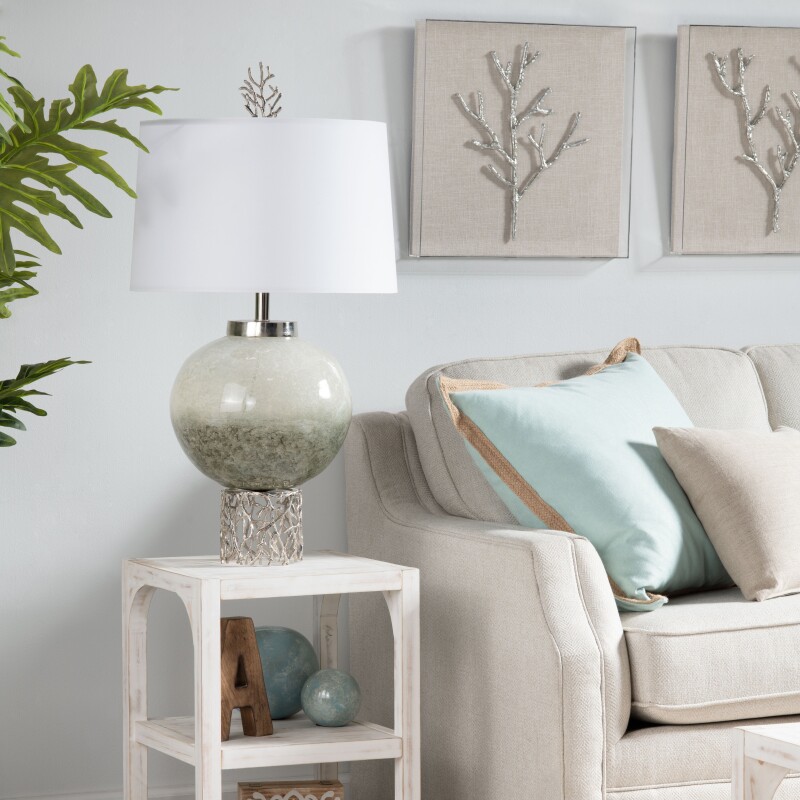 Silver Coral Table Lamp CVIDA044