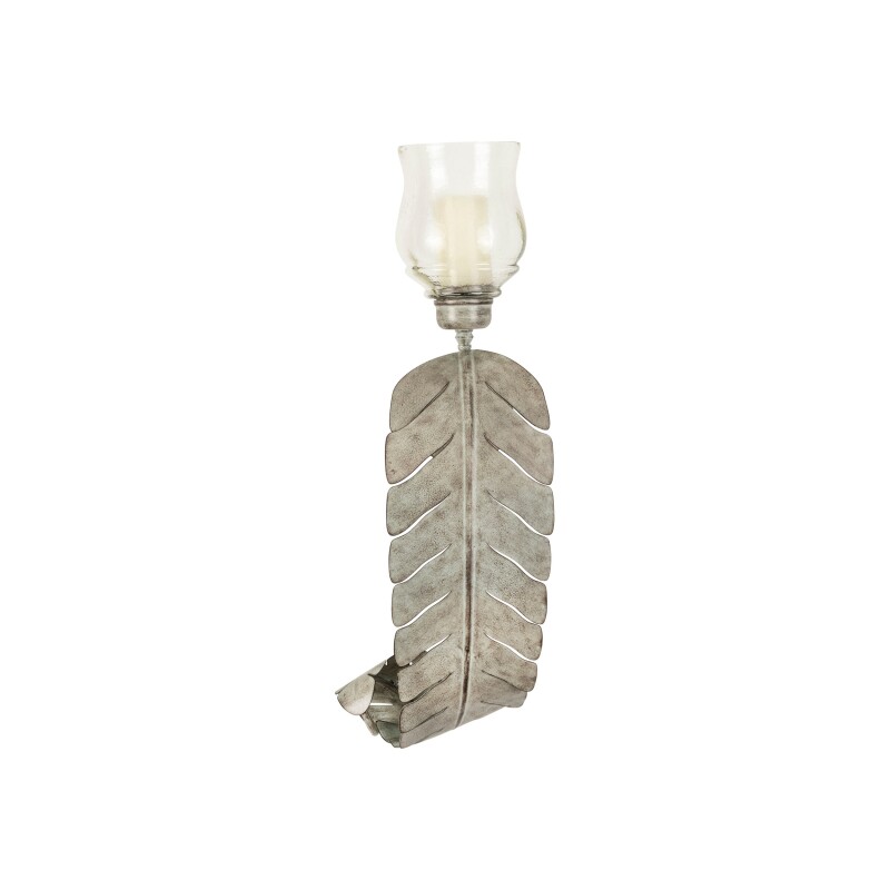 Medium Palmetto Palm Leaf Wall Sconce CVIDZA029S