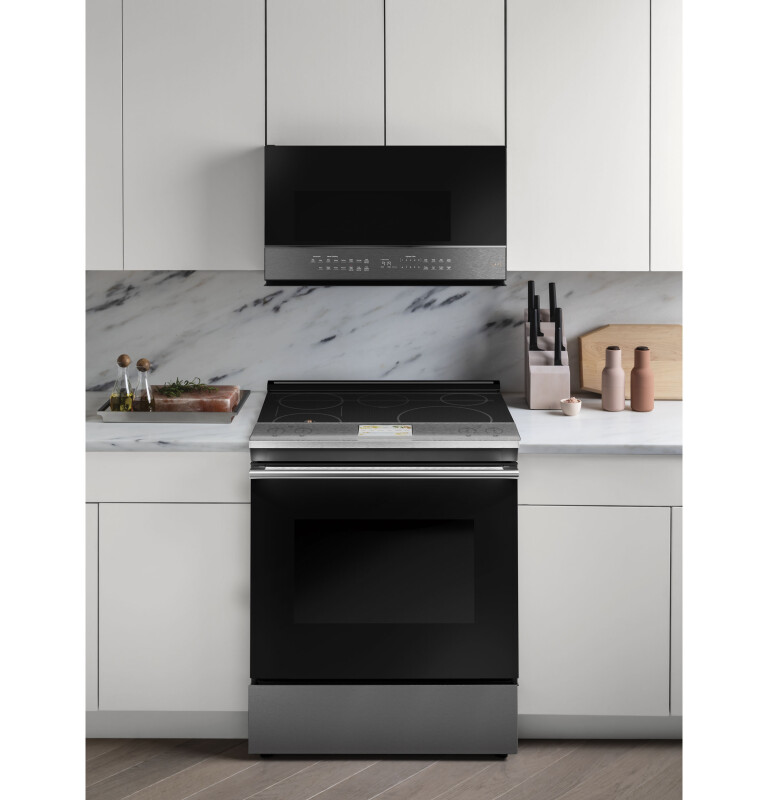 CAFÉ™ 2.1 Cu. Ft. Smart Over-the-Range Microwave Oven in Platinum Glass view 6