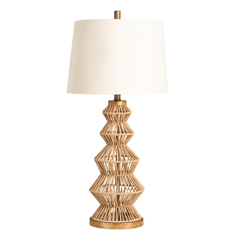Adler Turreted Woven Table Lamp CVNAM731