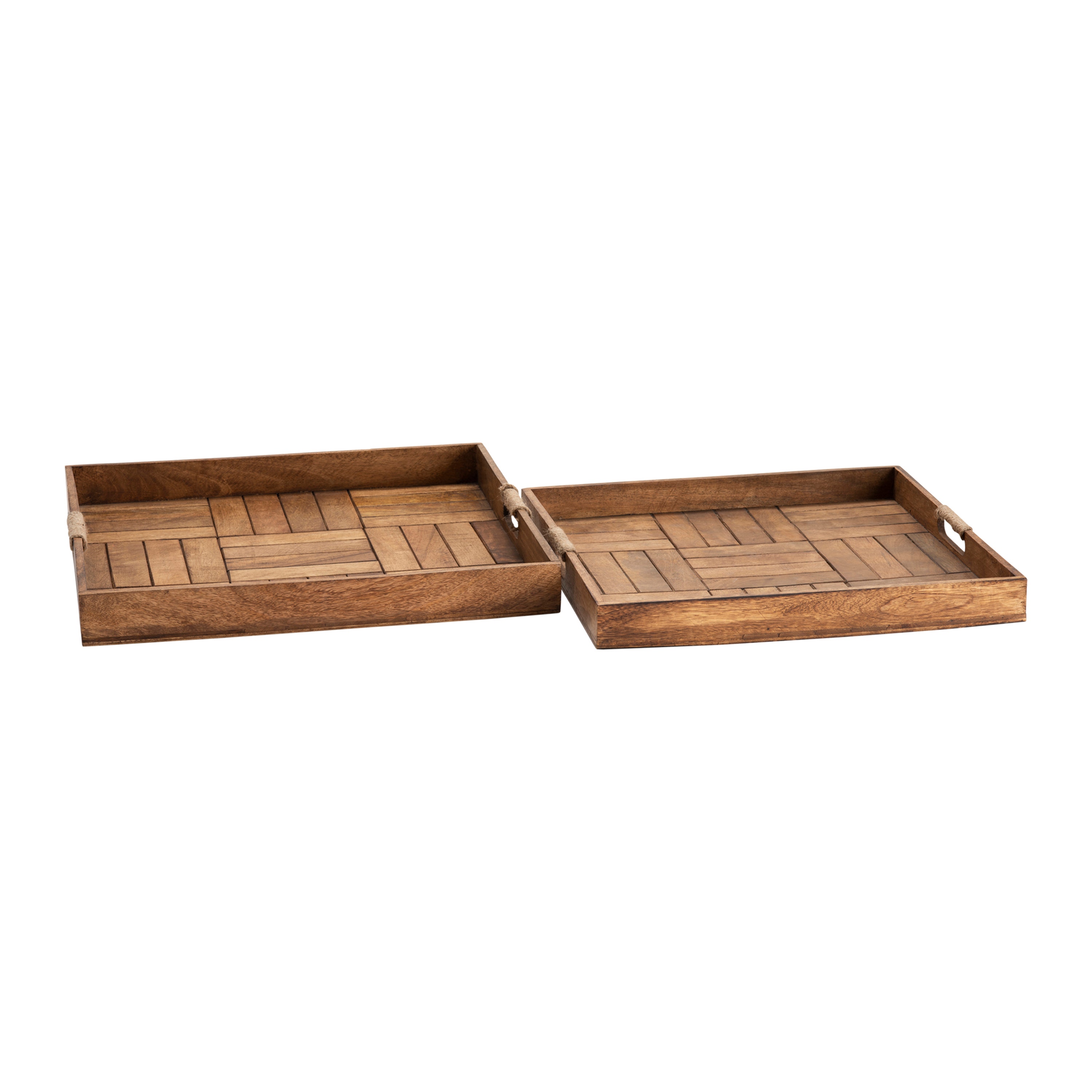Miller Parquetry Serving Trays with Juste Handles CVTZRN010