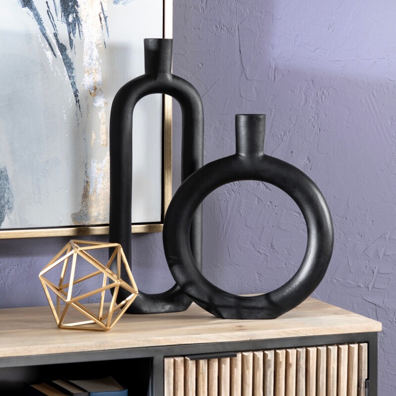 Raven Oval Infinity Vase CVVSN045