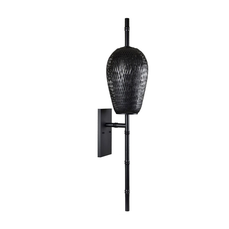 43.5"H RATTAN WALL SCONCE CVW1P476A