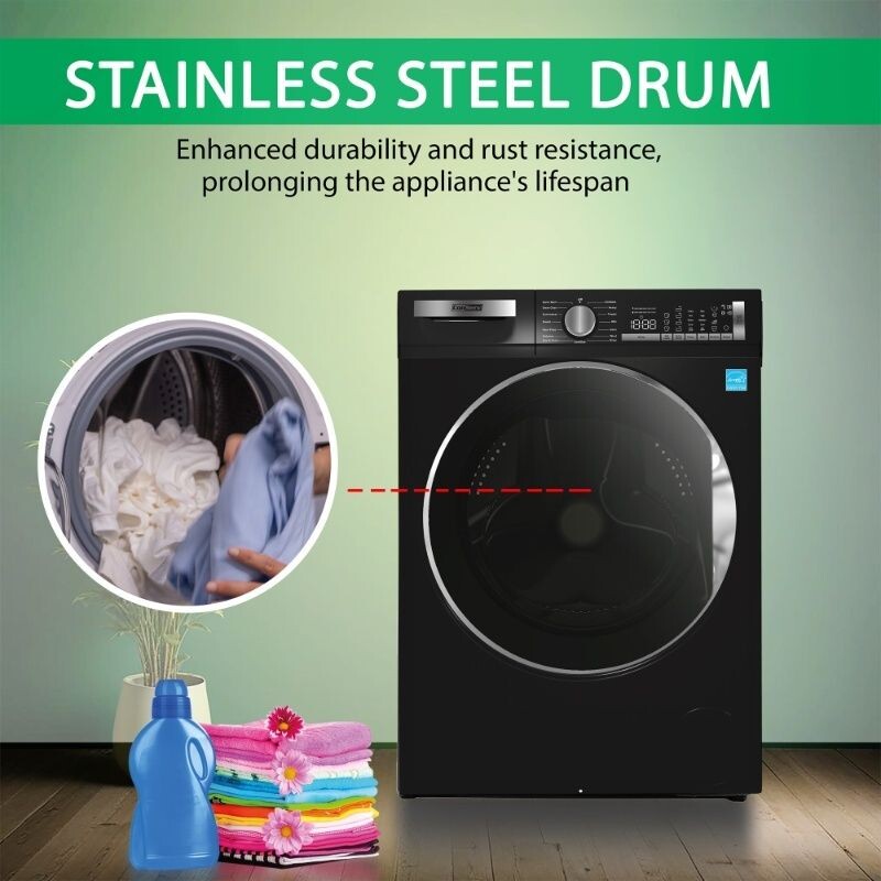 ConServ Washer 2.2cf AUTOSENSE 1400 RPM 15 programs Sanitize LED Display 110V CW2240MATTEBLACK