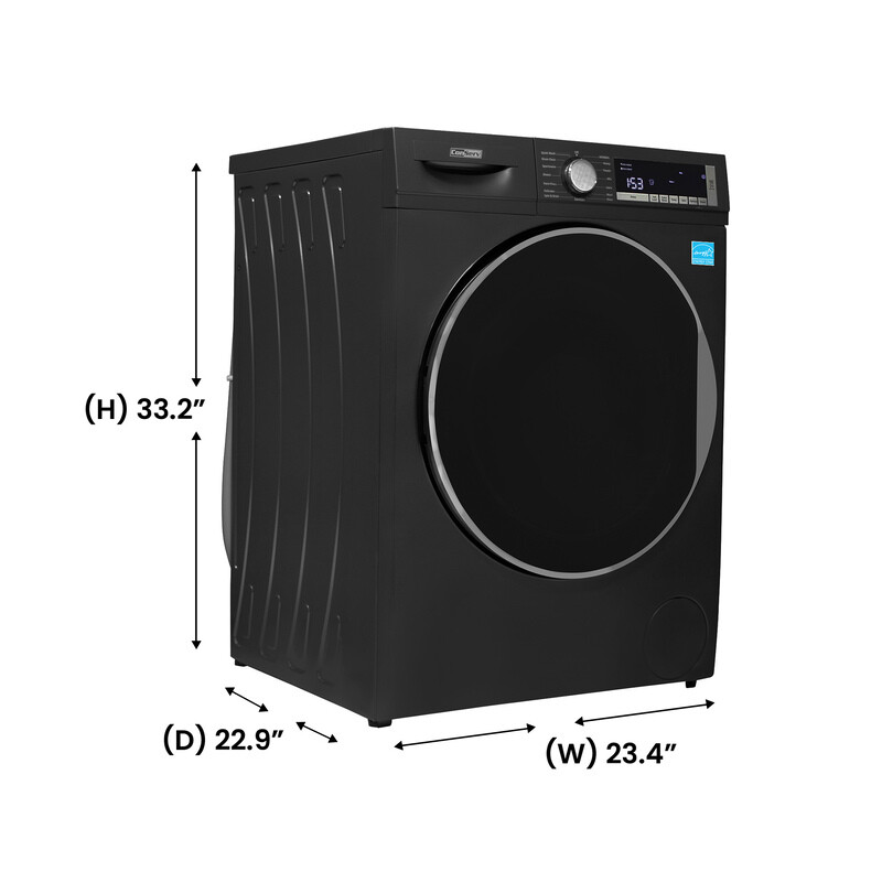 ConServ Washer 2.2cf AUTOSENSE 1400 RPM 15 programs Sanitize LED Display 110V CW2240MATTEBLACK