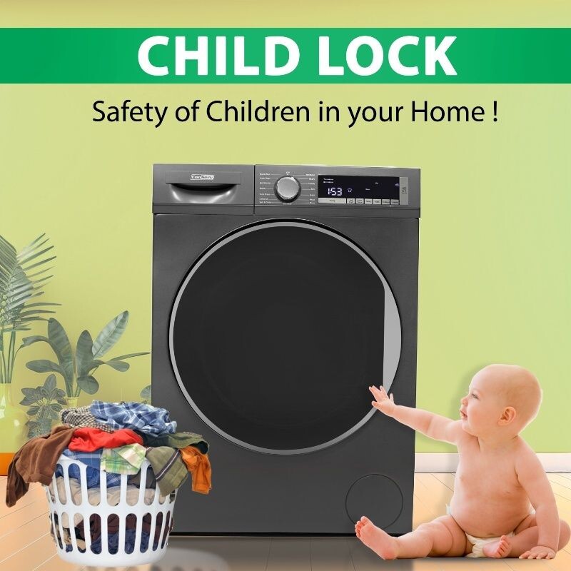 ConServ Washer 2.2cf AUTOSENSE 1400 RPM 15 programs Sanitize LED Display 120V Titanium CW2240T