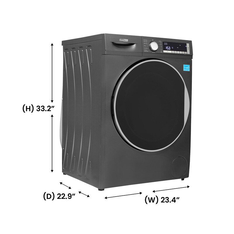 ConServ Washer 2.2cf AUTOSENSE 1400 RPM 15 programs Sanitize LED Display 120V Titanium CW2240T