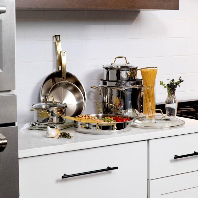 10-Piece Non-Toxic Stainless Steel Cookware Set CWSETLST10