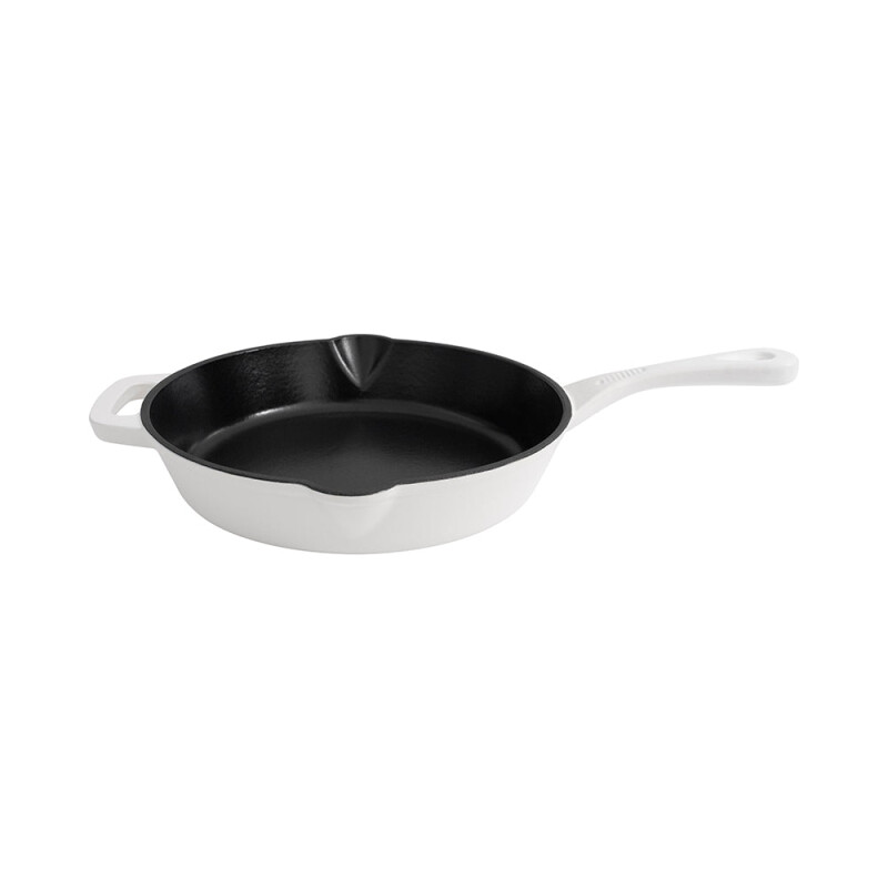 5-Piece Enameled Cast Iron Cookware Set in White Matte CWSETSWM5