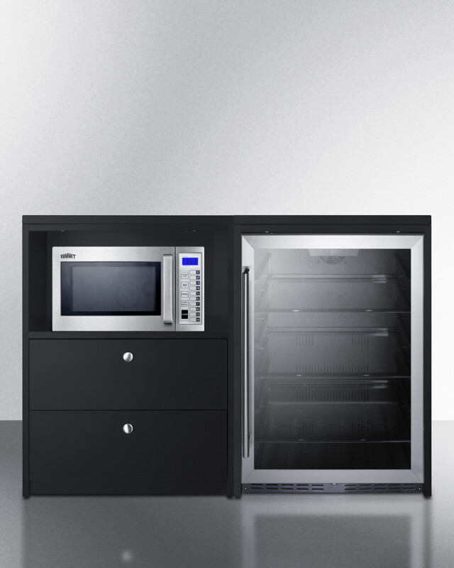 52" Wide Casework Suite with Beverage Center and Microwave, ADA Height CWSUITE52G