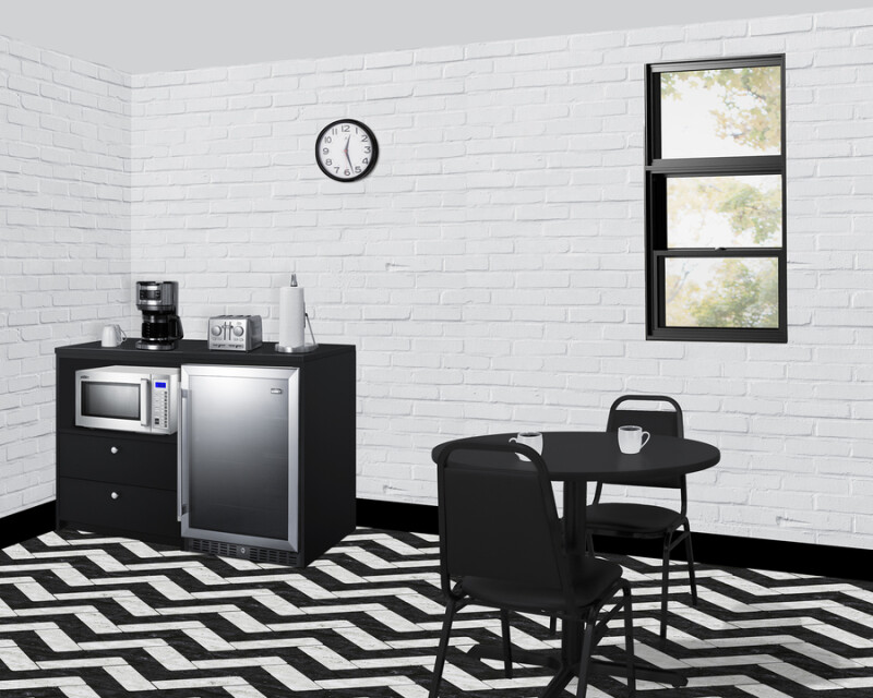 52" Wide Casework Suite with Beverage Center and Microwave, ADA Height CWSUITE52G