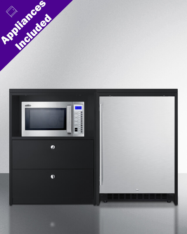52" Wide Casework Suite with Refrigerator and Microwave, ADA Height CWSUITE52R