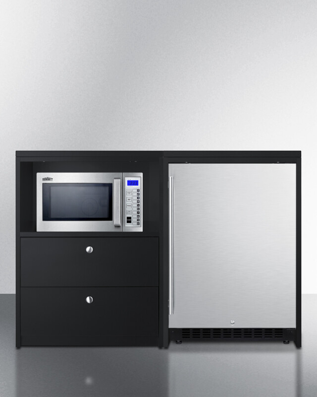 52" Wide Casework Suite with Refrigerator and Microwave, ADA Height CWSUITE52R