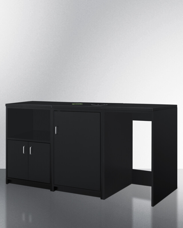 64" Wide Casework Suite with Beverage Center and Microwave, ADA Height CWSUITE64G
