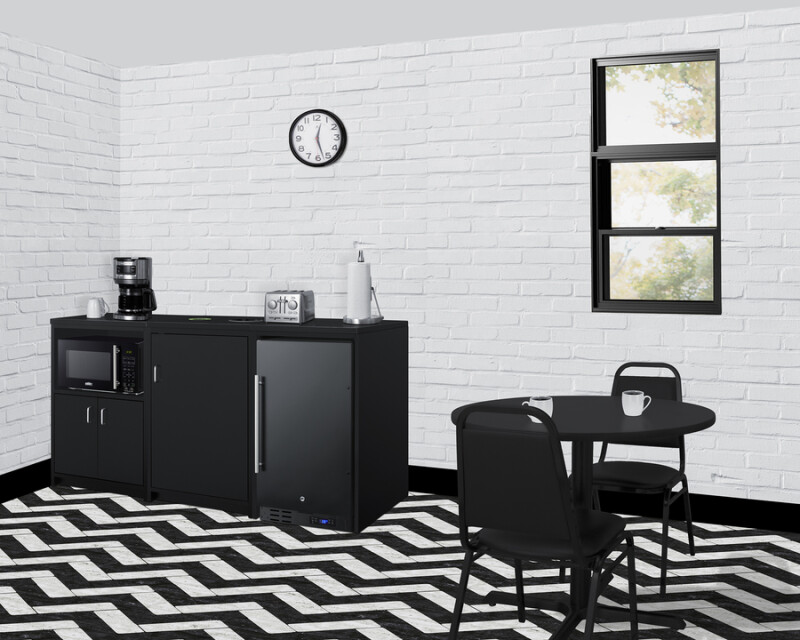 64" Wide Casework Suite with Refrigerator and Microwave, ADA Height CWSUITE64R