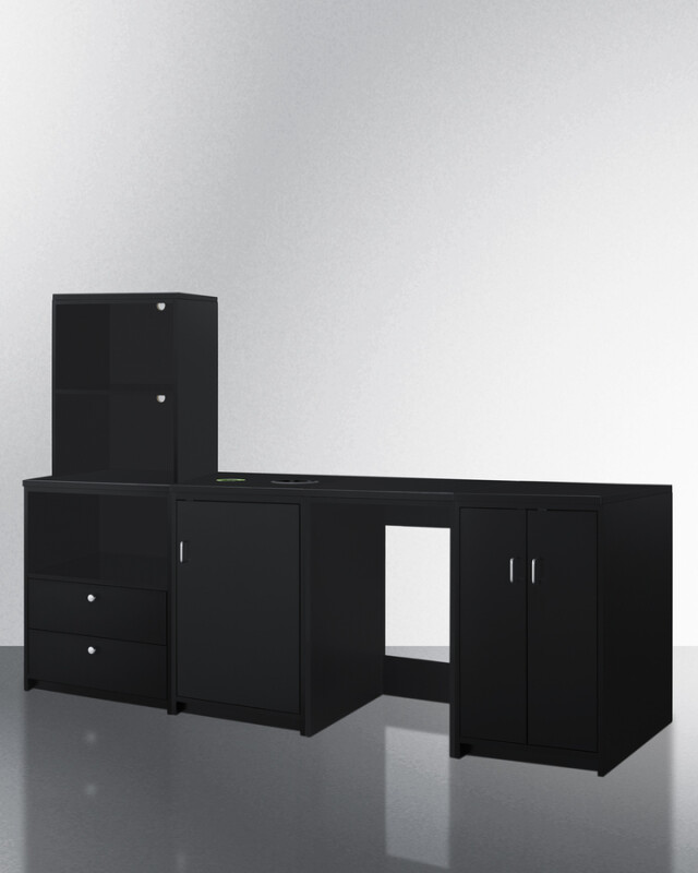 95" Wide Casework Suite with Refrigerator and Microwave, ADA Height CWSUITE95R