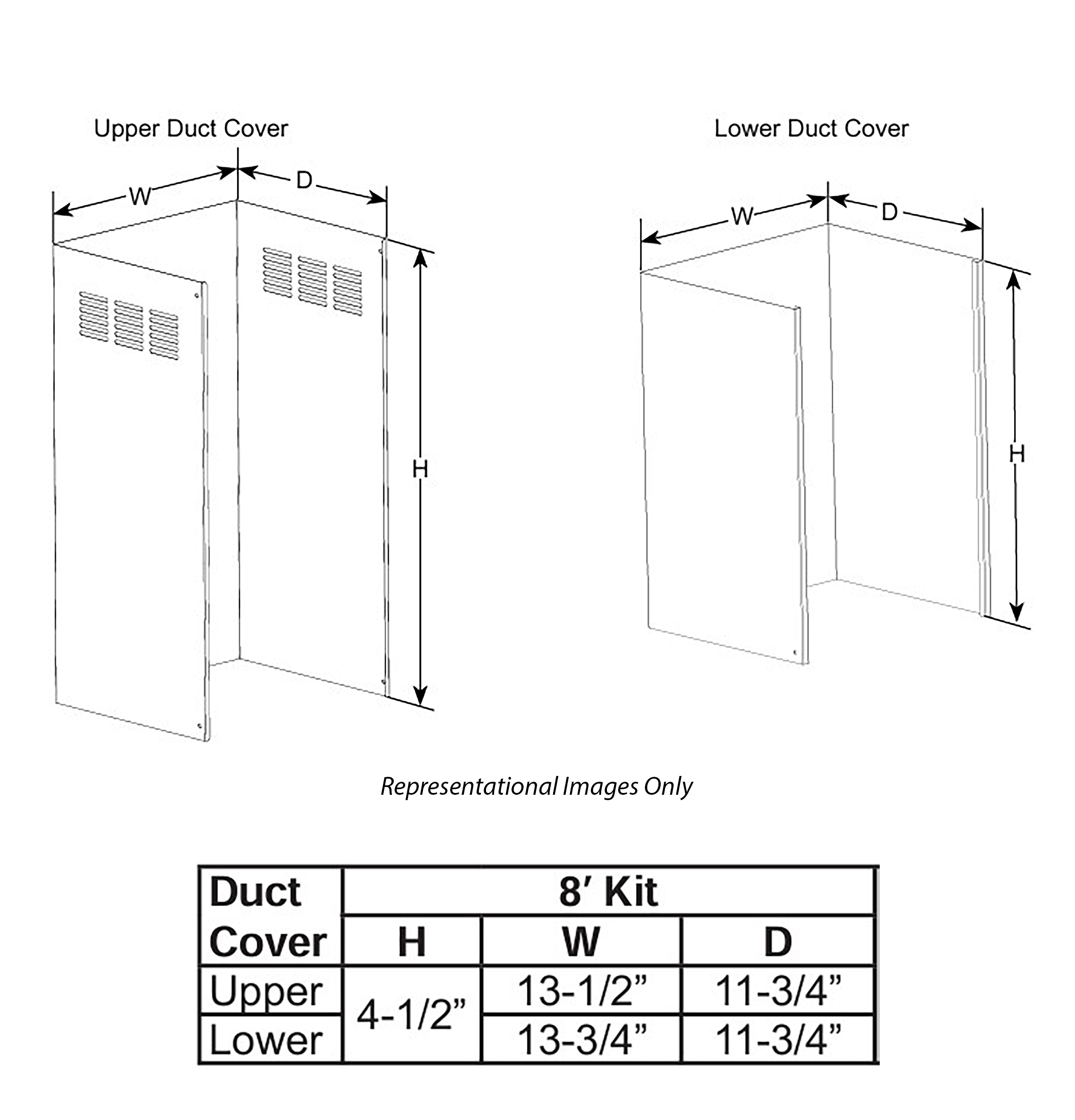 Duct cover extension view 3