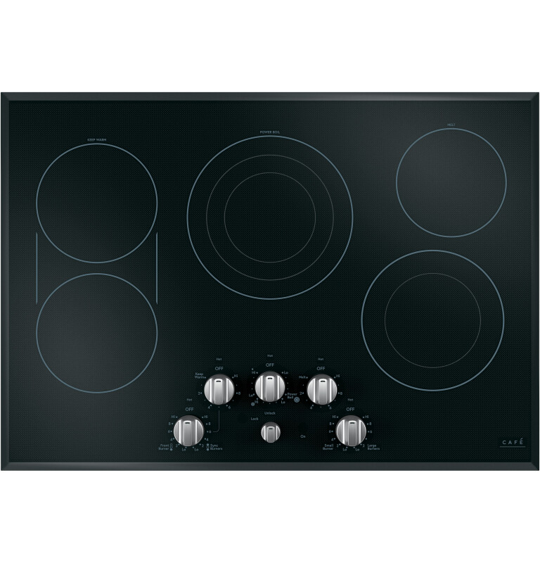 CAFÉ™ 5 Electric Cooktop Knobs - Brushed Stainless view 2